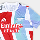 Camisa Arsenal 25/26 Pré Jogo Adidas Masculina - Vermelho+Branco