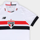 Camisa São Paulo I 24/25 Torcedor New Balance Feminina - Branco e Vermelho